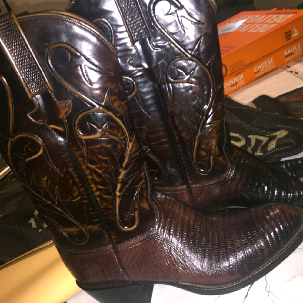 Lucchese Kip Lizard Boots Handcrafted 